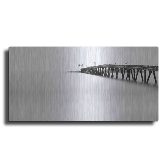 Luxe Metal Art 'Over The Void' by Chris Moyer, Metal Wall Art, 48"x24"