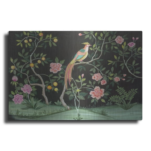 Luxe Metal Art 'Paradise Garden'  by Julia Purinton Metal Wall Art, 16" x 12"