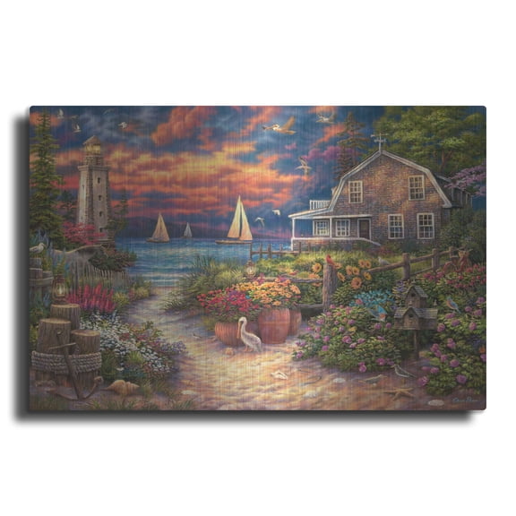 Luxe Metal Art 'Peace After The Storm' by Chuck Pinson Metal Wall Art, 24" x 16"