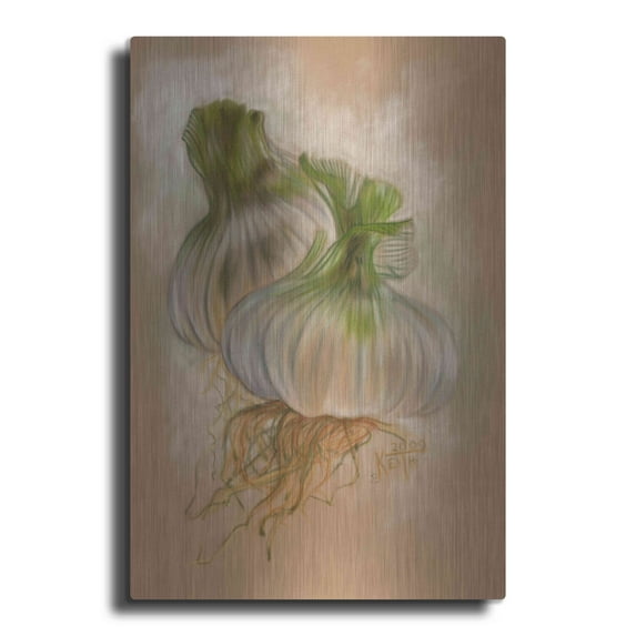 Luxe Metal Art 'Pequant' by Barbara Keith, Metal Wall Art, 24"x36"