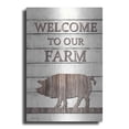 thumbnail image 1 of Luxe Metal Art 'Pig Welcome to Our Farm' by Lori Deiter, Metal Wall Art, 12"x16", 1 of 9