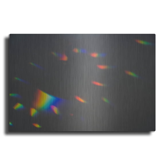 Luxe Metal Art 'Prism Rainbow 2' by Luxe Portfolio, Metal Wall Art, 16"x12"