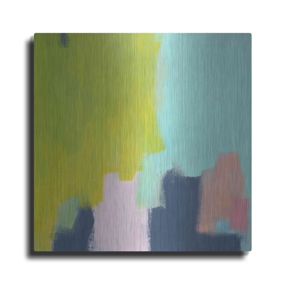 Luxe Metal Art 'Pyrus' by Melissa Donoho, Metal Wall Art, 12"x12"