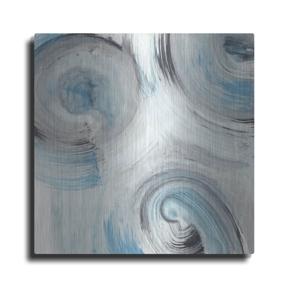 Luxe Metal Art 'Ripple Effect 5' by Ethan Harper Metal Wall Art, 12" x 12"