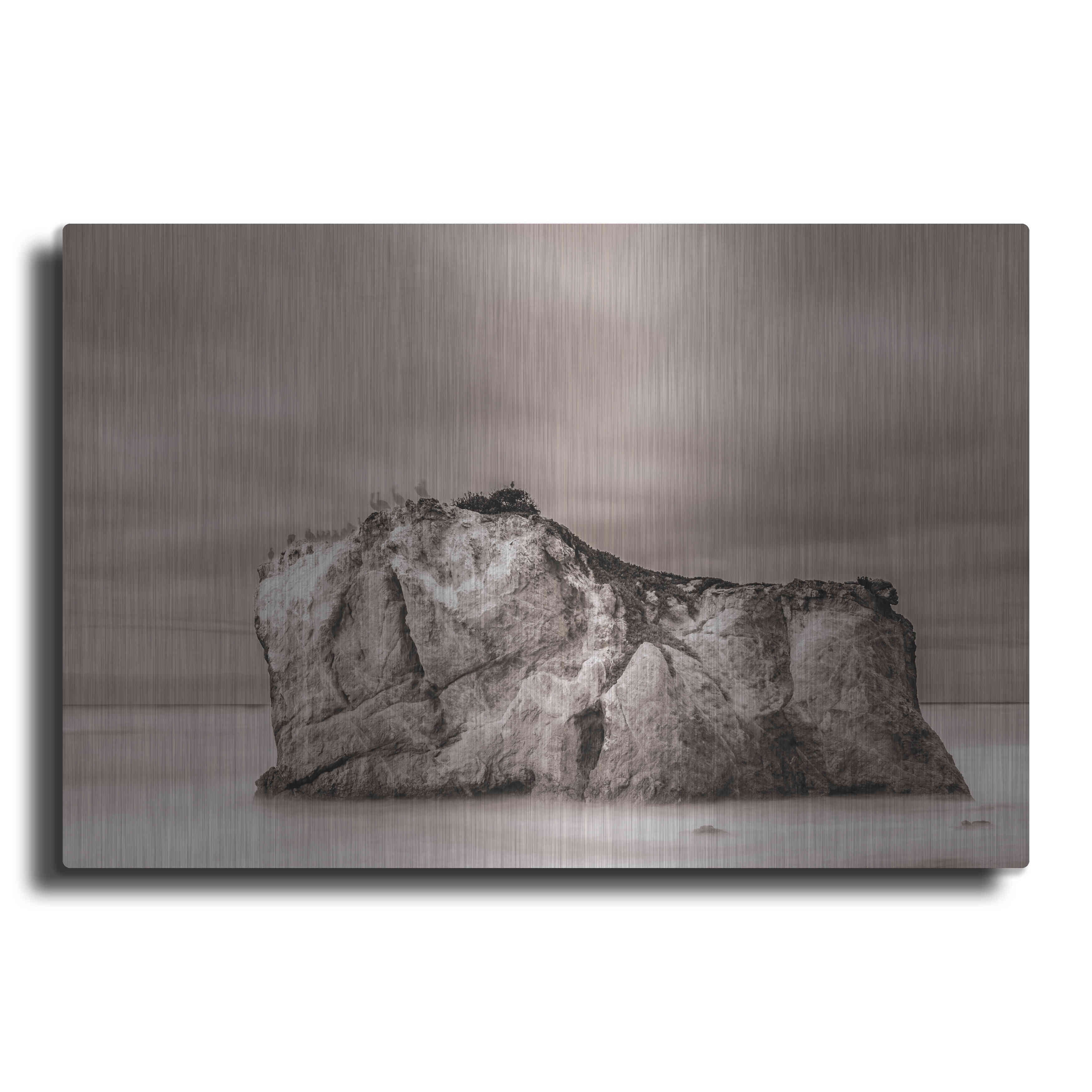 Luxe Metal Art 'Rock Solid' by Chris Moyer, Metal Wall Art, 24