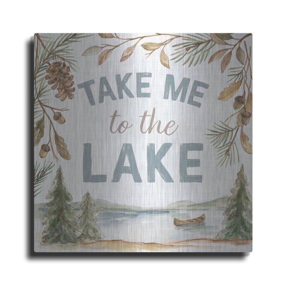 Luxe Metal Art 'Rustic Retreat 2' by Silvia Vassileva Metal Wall Art, 24" x 24"