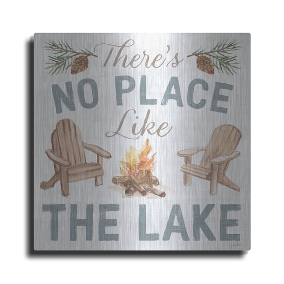 Luxe Metal Art 'Rustic Retreat 8' by Silvia Vassileva Metal Wall Art, 36" x 36"