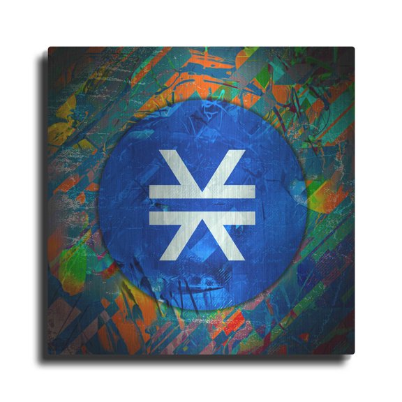 Luxe Metal Art 'STX Stacks Crypto' by Luxe Metal Art Portfolio, 36"x36"
