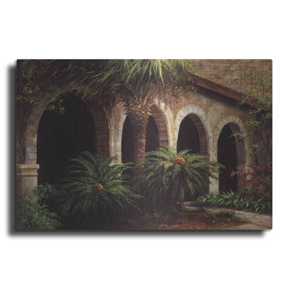 Luxe Metal Art 'Sago Arches' by Art Fronckowiak, Metal Wall Art, 24"x16"