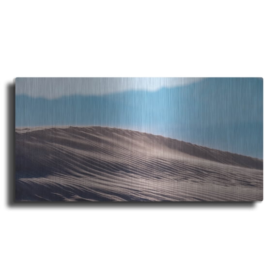 Luxe Metal Art 'Sand Dune Spine' by Epic Portfolio Metal Wall Art, 24" x 12"
