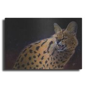 Luxe Metal Art Servalli by Durwood Coffey, Metal Wall Art, 16"x12"