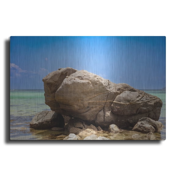 Luxe Metal Art 'Seychelles - Mahe' by Luxe Portfolio, Metal Wall Art, 24"x16"