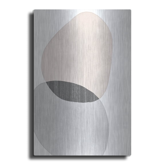 Luxe Metal Art 'Shifting Spheres I' by Grace Popp Metal Wall Art, 12" x 16"