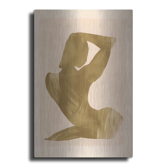 Luxe Metal Art 'Silhouette Expression' by Svetlana Aleynikova Metal Wall Art, 12" x 16"