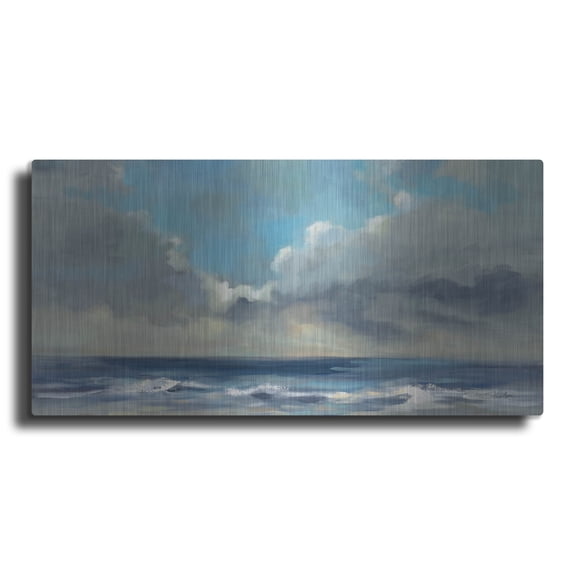 Luxe Metal Art 'Sky Through The Clouds' by Silvia Vassileva Metal Wall Art, 48" x 24"
