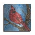 thumbnail image 1 of Luxe Metal Art 'Snowbird'  by Annelein Beukenkamp Metal Wall Art, 36" x 36", 1 of 9