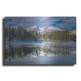 thumbnail image 1 of Luxe Metal Art 'Sprague Lake First Freeze - Rocky Mountain National Park' by Darren White, Metal Wall Art, 24"x16", 1 of 8