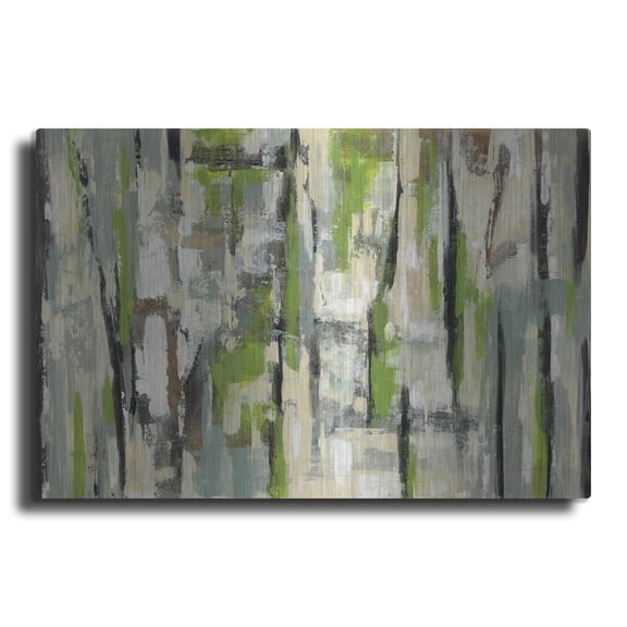 Luxe Metal Art 'Spring Stripes' by Silvia Vassileva, Metal Wall Art, 16" x 12"