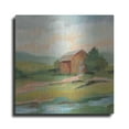 thumbnail image 1 of Luxe Metal Art 'Springtime Farm Pastel' by Silvia Vassileva, Metal Wall Art, 12" x 12", 1 of 9