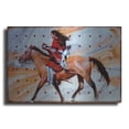 thumbnail image 1 of Luxe Metal Art 'Sprint' by J. E. Knauf, Metal Wall Art, 24"x16", 1 of 8