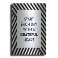 thumbnail image 1 of Luxe Metal Art 'Start Each Day' by Lettered & Lined, Metal Wall Art, 12"x16", 1 of 9