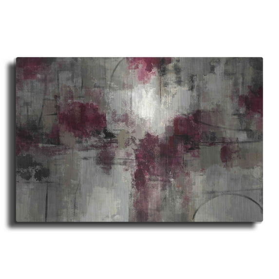 Luxe Metal Art 'Stone Gardens' by Silvia Vassileva, Metal Wall Art, 24"x16"