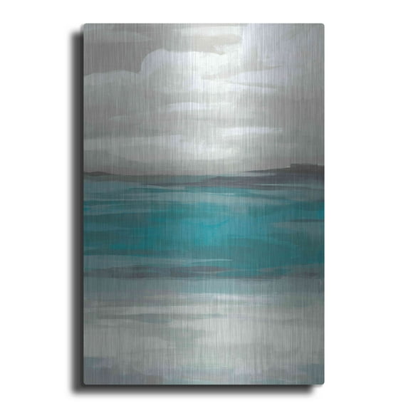 Luxe Metal Art 'Storm Front I' by June Erica Metal Wall Art, 24"x36"