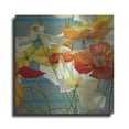 thumbnail image 1 of Luxe Metal Art 'Stripes And Solids' by Jan Mclaughlin, Metal Wall Art, 12"x12", 1 of 9