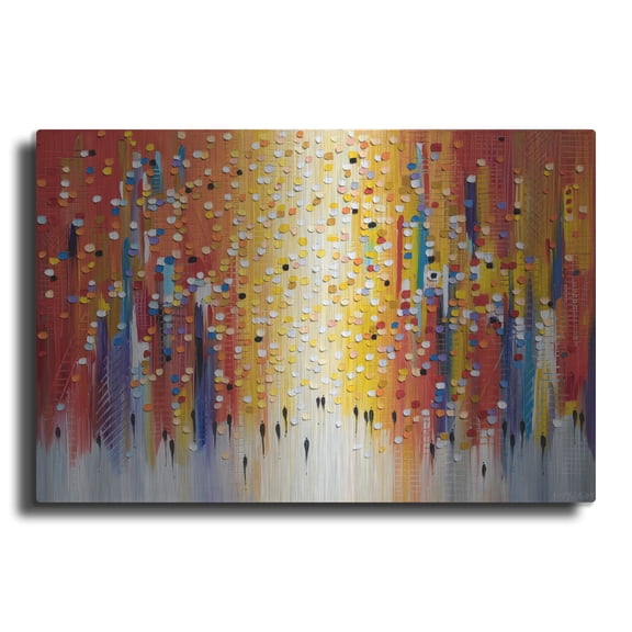 Luxe Metal Art 'Sunset Sky' by Ekaterina Ermilkina, Metal Wall Art, 36"x24"