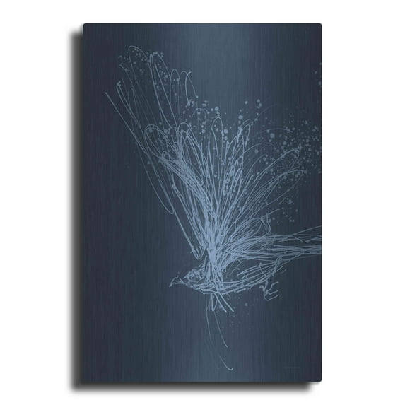 Luxe Metal Art 'Take Flight' by Kamdon Kreations, Metal Wall Art, 12"x16"