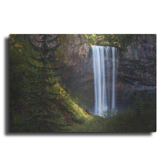Luxe Metal Art 'Tamanawas falls' by Everlook Photography, Metal Wall Art, 36"x24"