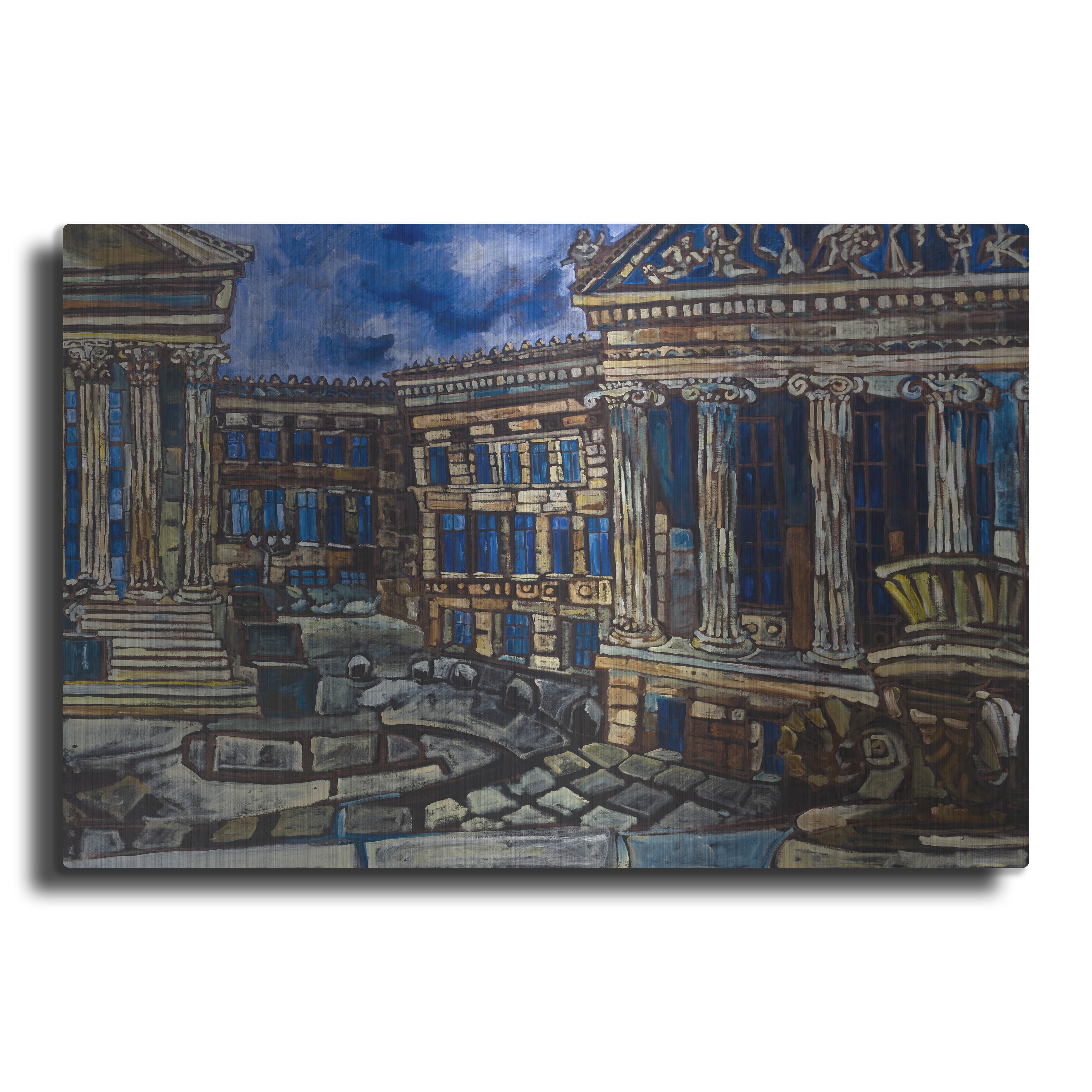Luxe Metal Art 'The Art Museum' by Erin McGee Ferrell Metal Wall Art ...