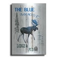 thumbnail image 1 of Luxe Metal Art 'The Blue Moose' by Lightbox Journal, Metal Wall Art, 12"x16", 1 of 9