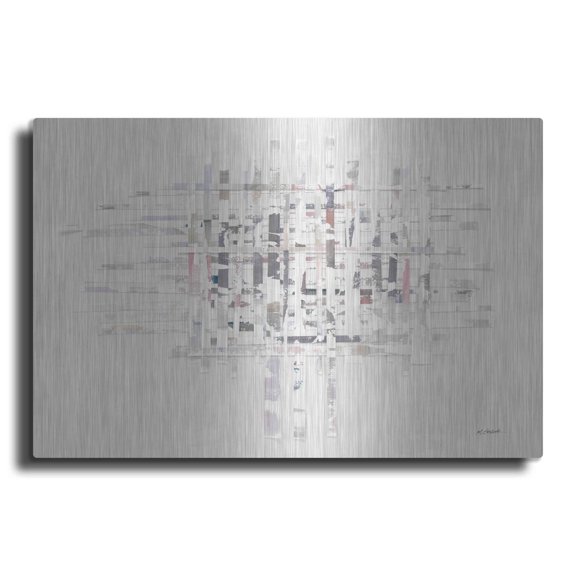 Luxe Metal Art 'The Color Of Moonlight' by Mike Schick, Metal Wall Art, 24"x16"