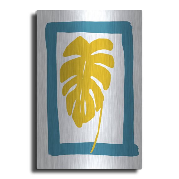 Luxe Metal Art 'The New Oasis 4' by Bronwyn Baker Metal Wall Art, 16" x 24"