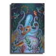 thumbnail image 1 of Luxe Metal Art 'The Virtuoso In Blue' by Gina Matarazzo, Metal Wall Art, 24"x36", 1 of 9