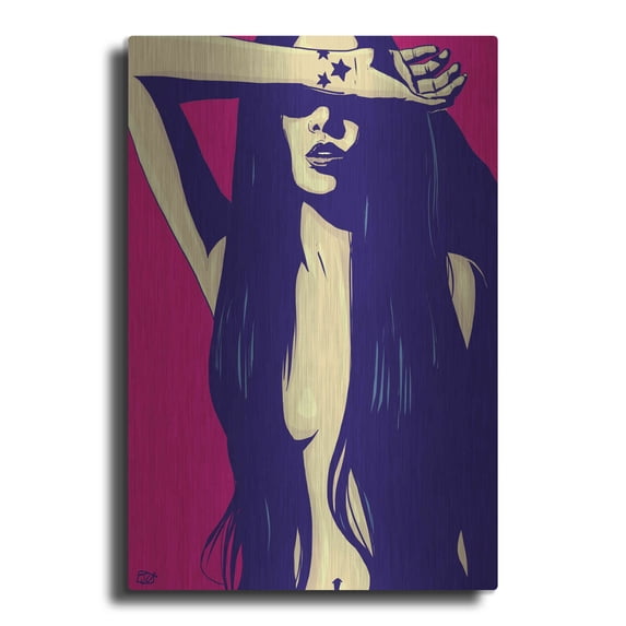 Luxe Metal Art 'Three Black Stars' by Giuseppe Cristiano, Metal Wall Art, 24"x36"