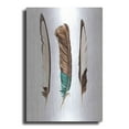 thumbnail image 1 of Luxe Metal Art 'Three Feathers' by Incado, Metal Wall Art, 24"x36", 1 of 9