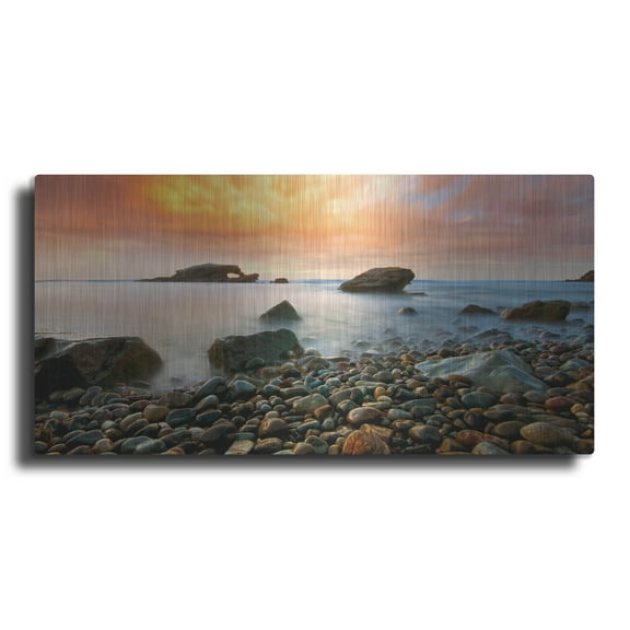 Luxe Metal Art ' Timeless' by Lee Sie, Metal Wall Art, 48"x24"