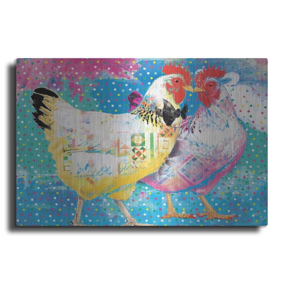 Luxe Metal Art 'To Sir with Love' by Porter Hastings, 16"x12"