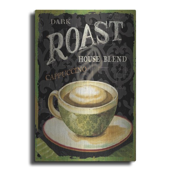 Luxe Metal Art 'Today's Coffee III' by Lisa Audit, Metal Wall Art, 24"x36"