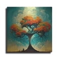 thumbnail image 1 of Luxe Metal Art 'Tree Of Life 17' by Ray Heere, Metal Wall Art, 12"x12", 1 of 9