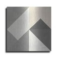 thumbnail image 1 of Luxe Metal Art 'Triangles IV Neutral Crop' by Mike Schick, Metal Wall Art, 36"x36", 1 of 9