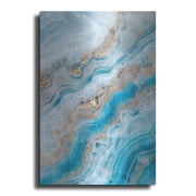 Luxe Metal Art Turquoise Crystal With Gold by Svetlana Aleynikova Metal Wall Art, 12" x 16"