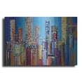 thumbnail image 1 of Luxe Metal Art 'Urban Core' by Ekaterina Ermilkina, Metal Wall Art, 24"x16", 1 of 8