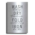 thumbnail image 1 of Luxe Metal Art 'Wash Today' by Lettered & Lined, Metal Wall Art, 16"x24", 1 of 9