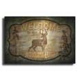 thumbnail image 1 of Luxe Metal Art 'Welcome Lodge Deer' by Lightbox Journal, Metal Wall Art, 16"x12", 1 of 9