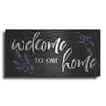 thumbnail image 1 of Luxe Metal Art 'Welcome to Our Home    ' by Susie Boyer, Metal Wall Art, 48"x24", 1 of 1