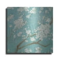thumbnail image 1 of Luxe Metal Art 'White Cherry Blossom I on Blue' by Danhui Nai, Metal Wall Art, 36"x36", 1 of 9