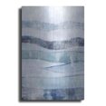 thumbnail image 1 of Luxe Metal Art 'White Out In Blue I' by Grace Popp, Metal Wall Art, 16"x24", 1 of 9